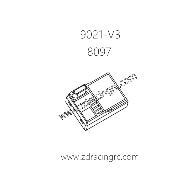 ZD Racing 9021-V3 Parts 8097 Receiver kit