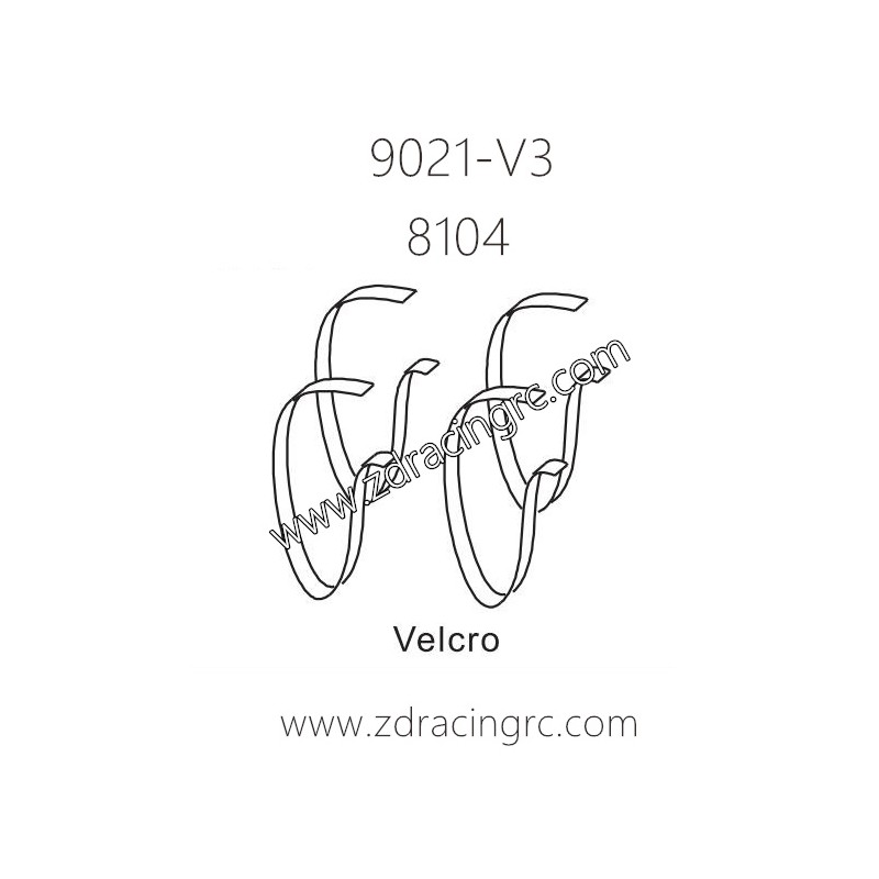 ZD Racing 9021-V3 Parts 8104 Velcro