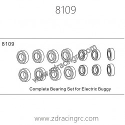 ZD Racing 9021-V3 Parts 8109 Complete Bearing Set for Electric Buggy