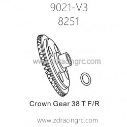 ZD Racing 9021-V3 Parts 8215 Crown Gear 38T front or Rear