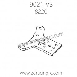 ZD Racing 9021-V3 Parts 8220 Front Upper Plate CNC Machined