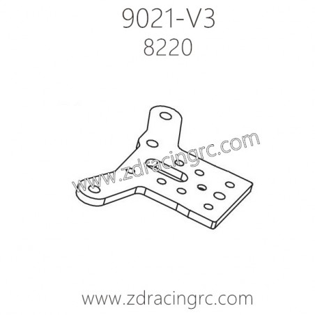 ZD Racing 9021-V3 Parts 8220 Front Upper Plate CNC Machined