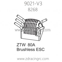 ZD Racing 9021-V3 Parts 8268 ZTW 80A Brushless ESC