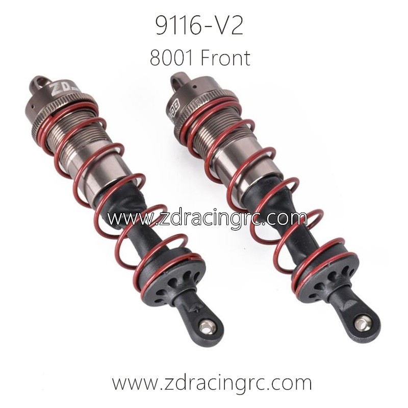 ZD Racing 9116-V2 Parts 8001 Front Shock Absorbers