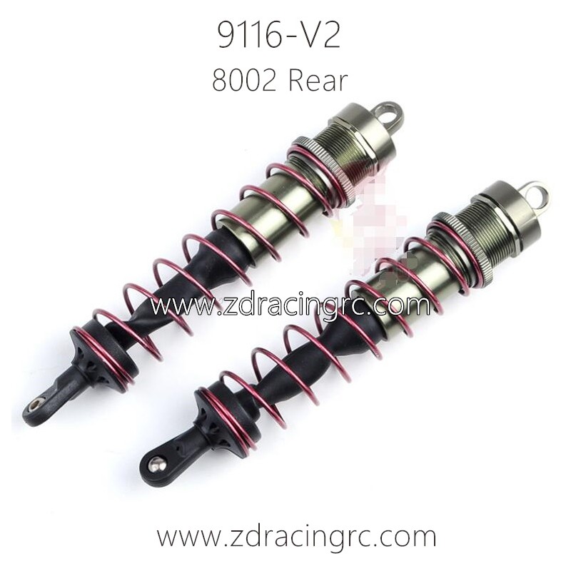 ZD Racing 9116-V2 Parts 8002 Rear Shock Absorbers