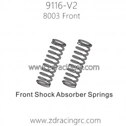 ZD Racing 9116-V2 Parts 8003 front Shock Absorbers Springs