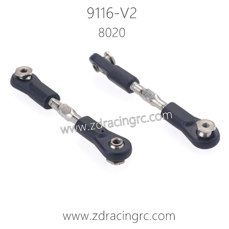 ZD Racing 9116-V2 Parts 8020 Steering Rods I
