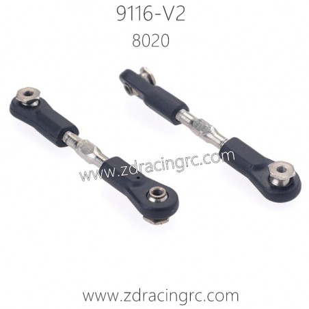 ZD Racing 9116-V2 Parts 8020 Steering Rods I