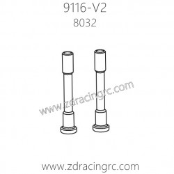 ZD Racing 9116-V2 Parts 8032 Steering Shafts