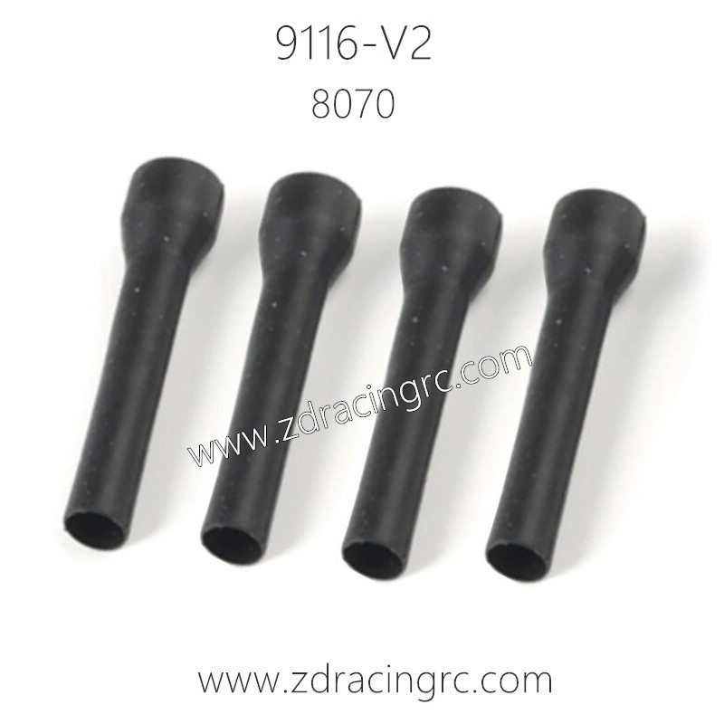 ZD Racing 9116-V2 Pirates 2 Parts 8070 Dust Covers for Shock Shaft