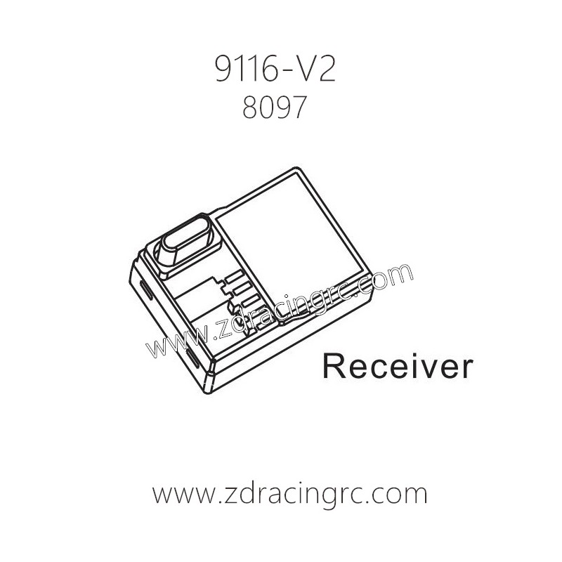 ZD Racing 9116-V2 Pirates 2 Parts 8097 Receiver