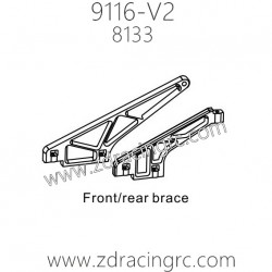 ZD Racing 9116-V2 Parts 8133 Front Rear Brace
