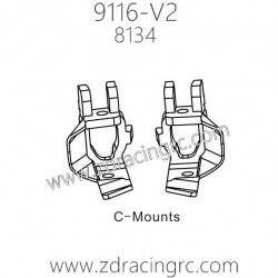 ZD Racing 9116-V2 Parts 8134 C-Mounts