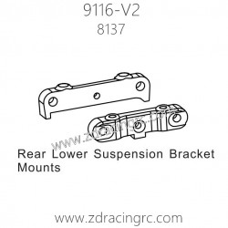 ZD Racing 9116-V2 Parts 8137 Rear Lower Suspension Bracket Mounts