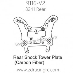 ZD Racing 9116-V2 Parts 8241 Rear Shock Tower Plate Carbon Fiber