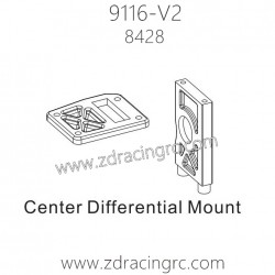 ZD Racing 9116-V2 Parts 8428 Center Differential Mount