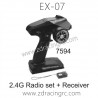 ZD RACING EX07 1/7 Parts 7594-2.4G Radio set and Receiver