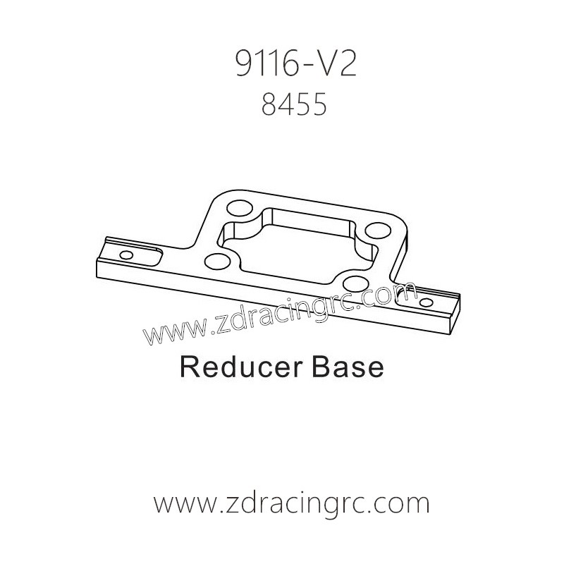ZD Racing 9116-V2 Parts 8455 Reducer Base