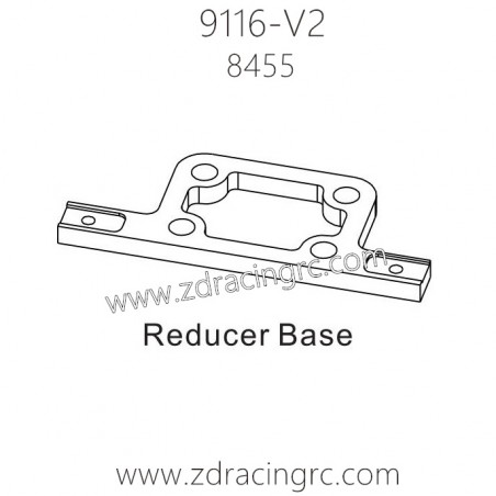 ZD Racing 9116-V2 Parts 8455 Reducer Base