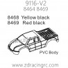 ZD Racing 9116-V2 Parts 8468 8469 Yellow Black Red Black Car Shell