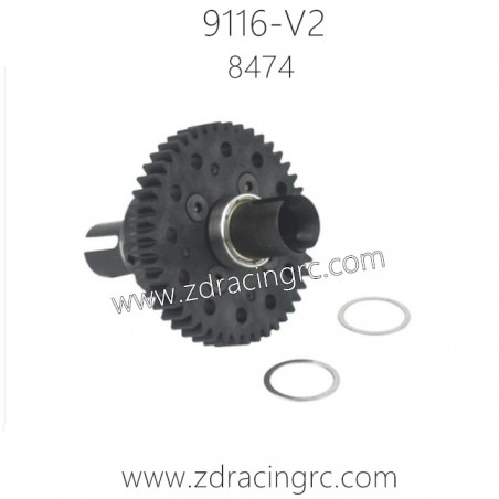 ZD Racing 9116-V2 Parts 8474 48T Center Differential Complete