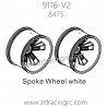 ZD Racing 9116-V2 Parts 8475 Spoke Wheel White