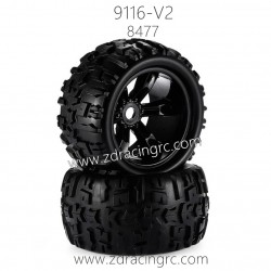 ZD Racing 9116-V2 Parts 8477 Pre-Glued Tire
