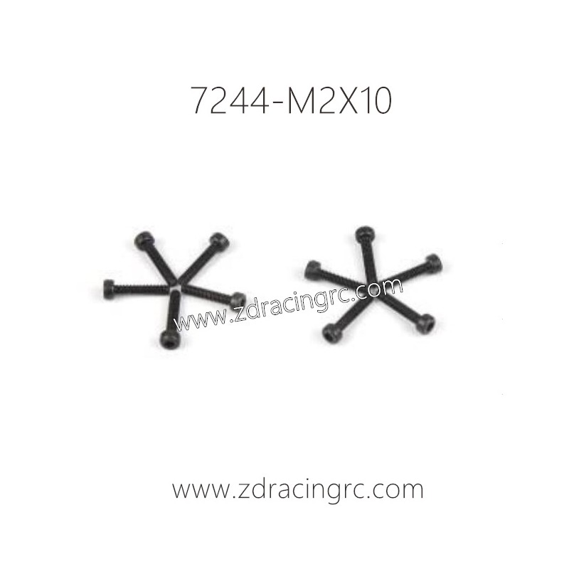 7244 M2X10 Socket Cap Screw For ZD RACING RC Car