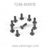 7246 M3X10 Flat Head Self-tapping Screw Set For ZD RACING RC Car