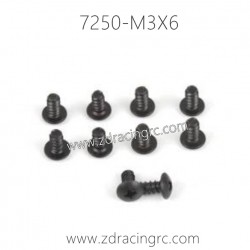 7250 M3X6 Pan Self-tapping Screw Set For ZD RACING RC Car
