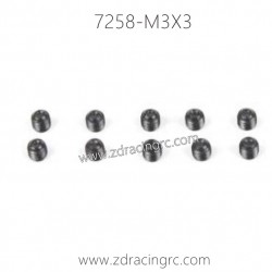 7258-Set Screw M3X3 For ZD RACING RC Car