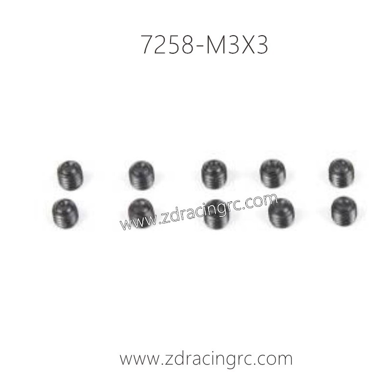 7258-Set Screw M3X3 For ZD RACING RC Car