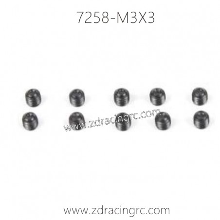 7258-Set Screw M3X3 For ZD RACING RC Car