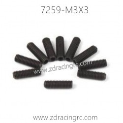 7259 Screw set M3X3 Parts For ZD RACING RC Car