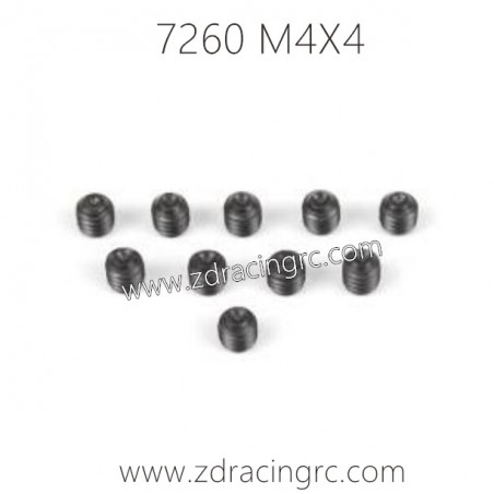 7260 Set Screw M4X4 Parts For ZD RACING RC Car