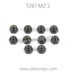 7261 Lock Nut M2.5 Parts For ZD RACING RC Car