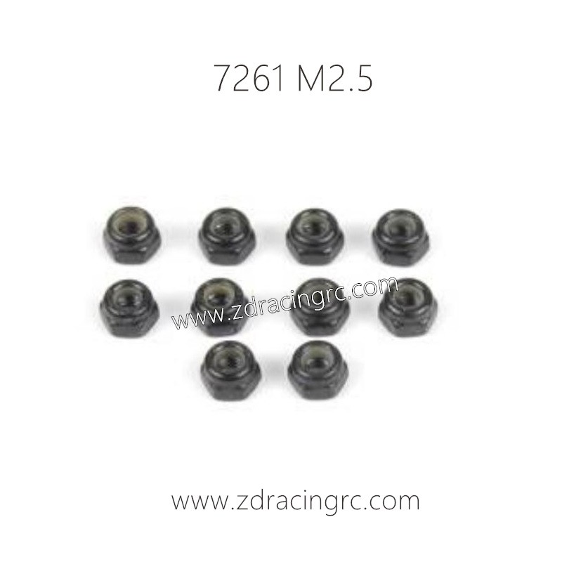 7261 Lock Nut M2.5 Parts For ZD RACING RC Car