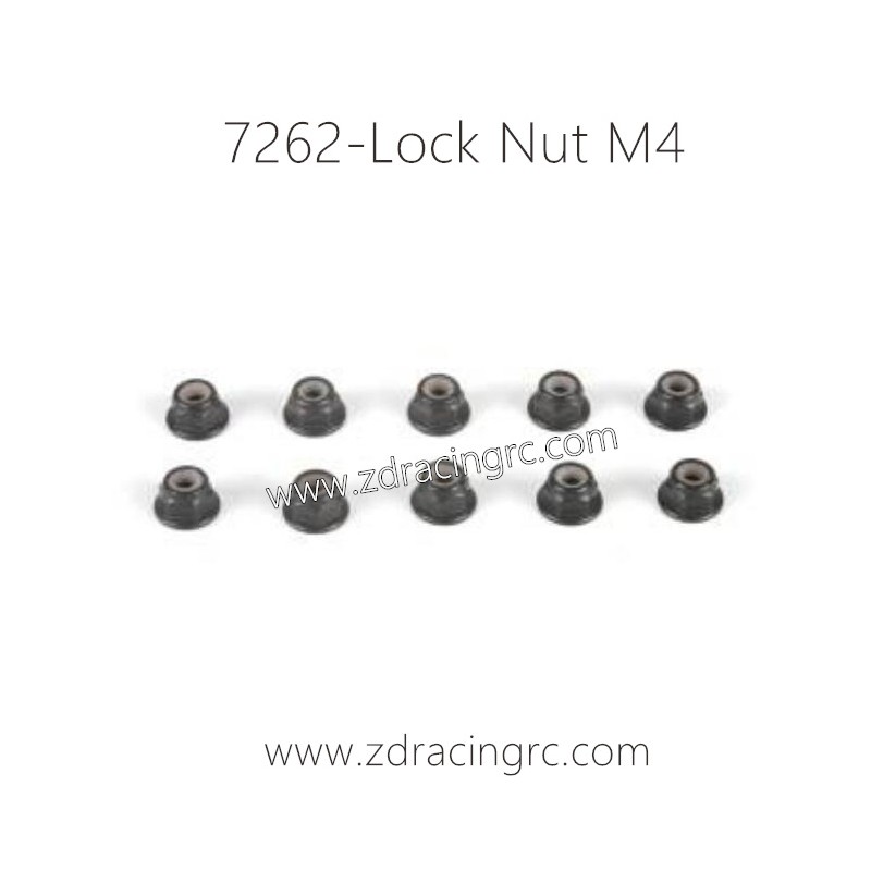 7262 Lock Nut M4 Parts For ZD RACING RC Car