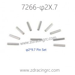 7266 φ2X.7 Pin Set Parts For ZD RACING RC Car