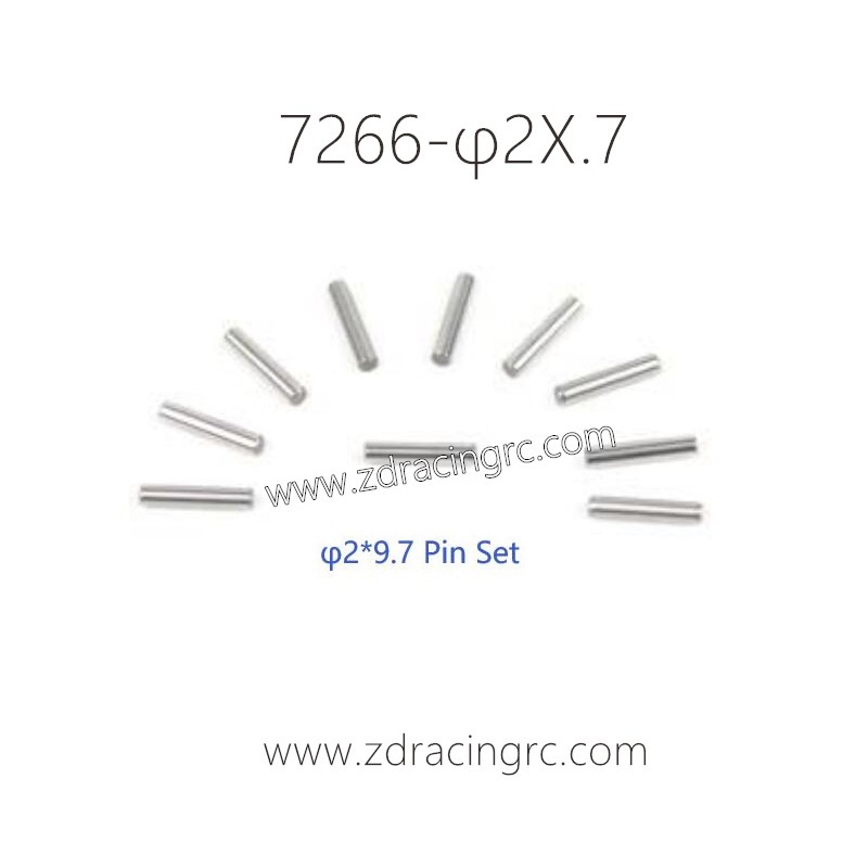 7266 φ2X.7 Pin Set Parts For ZD RACING RC Car