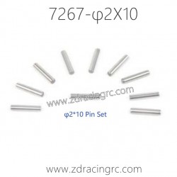 7267 φ2X10 Pin Set Parts For ZD RACING RC Car