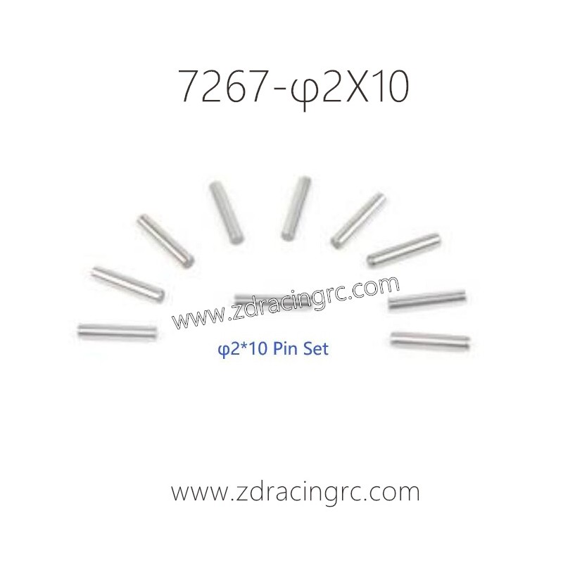 7267 φ2X10 Pin Set Parts For ZD RACING RC Car