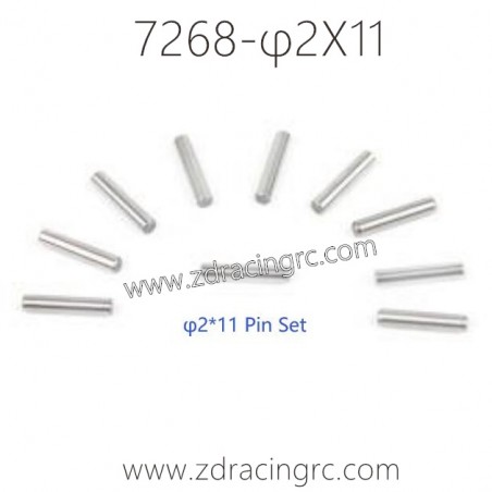 7268 φ2X11 Pin Set Parts For ZD RACING RC Car 7268 φ2X11 Pin Set Parts For ZD RACING RC Car