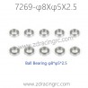 7269 Ball Bearing φ8Xφ5X2.5 Parts For ZD RACING RC Car