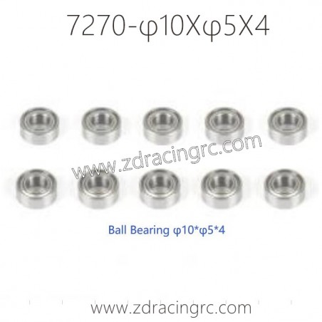 7270 Ball Bearing φ10Xφ5X4 Parts For ZD RACING RC Car