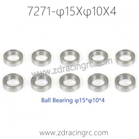 7271 Ball Bearing φ15Xφ10X4 Parts For ZD RACING RC Car