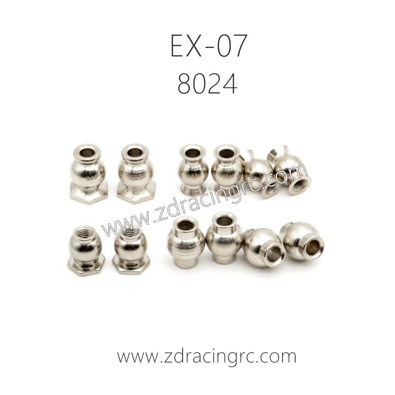 ZD RACING EX07 Parts 8024 All Ball Heads