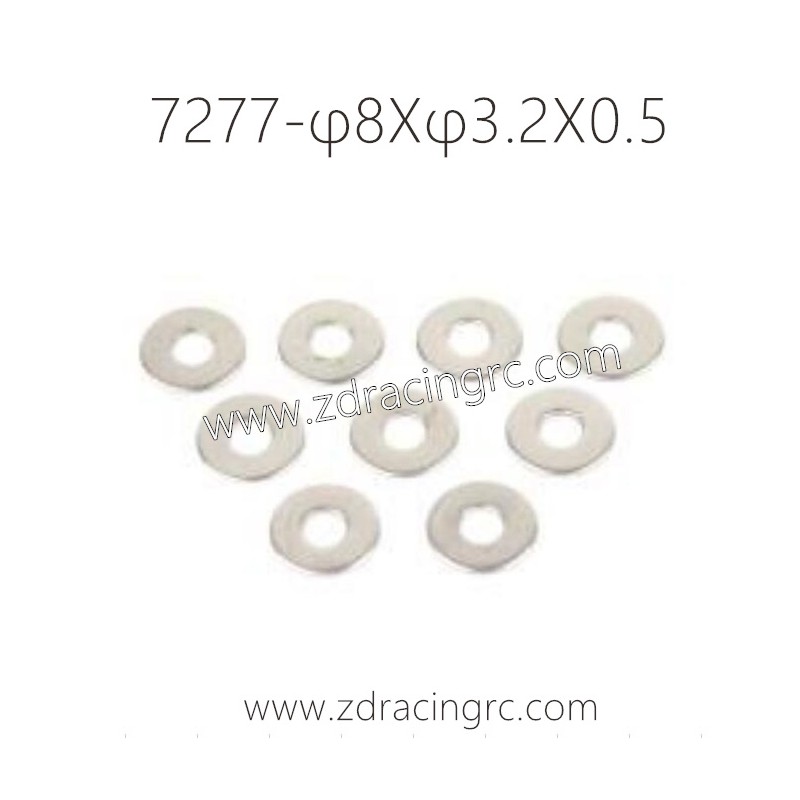 7277 φ8Xφ3.2X0.5 Washers Parts For ZD RACING RC Car