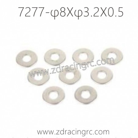 7277 φ8Xφ3.2X0.5 Washers Parts For ZD RACING RC Car
