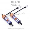 ZD RACING DBX 10 Parts 7518 Front shock set gray